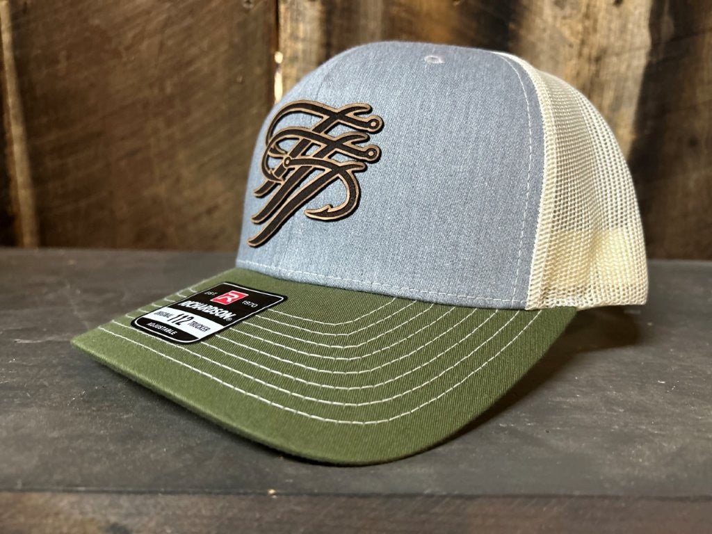 TTP Grey/Army Olive/ Birch- Leather Cut Out
