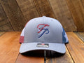 TTP Heather Grey/ USA Mesh Embroidered